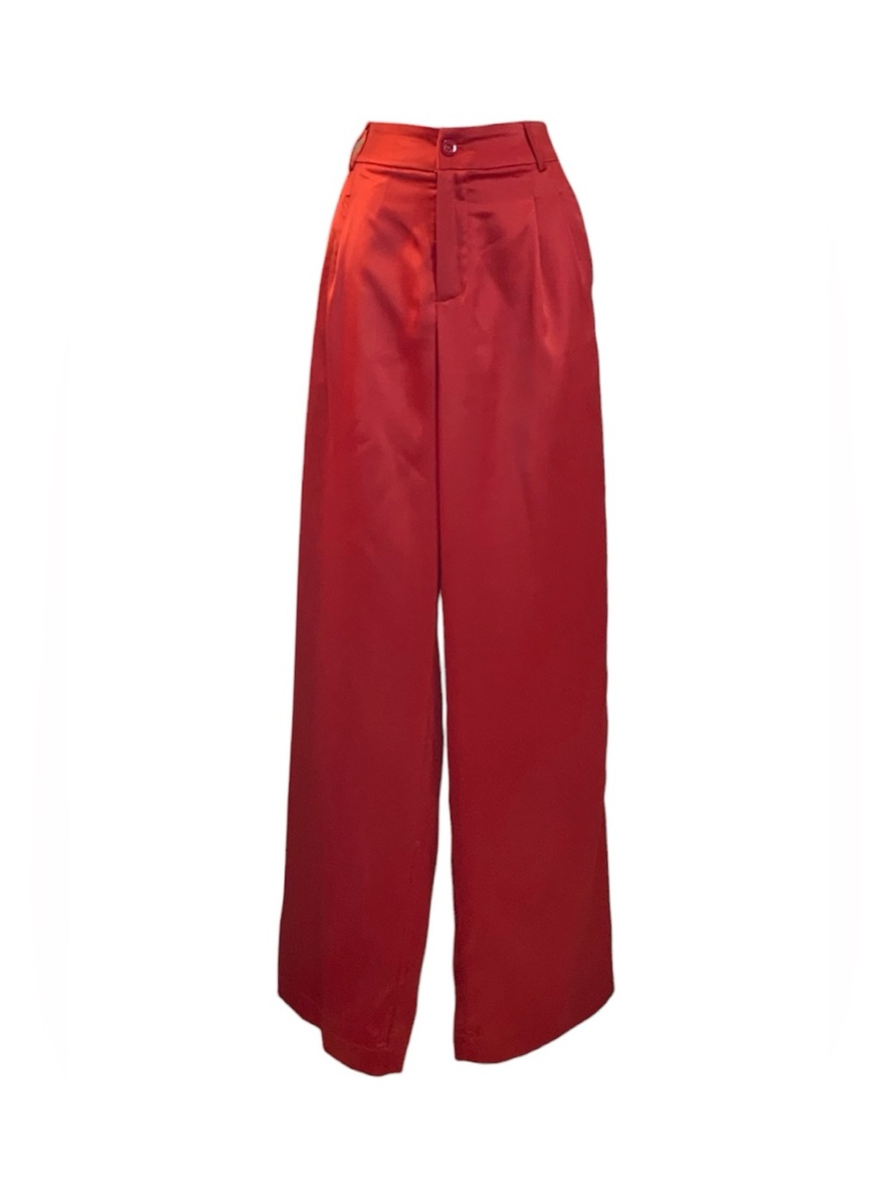 Steve Madden Dorian Satin Wide Leg Trousers